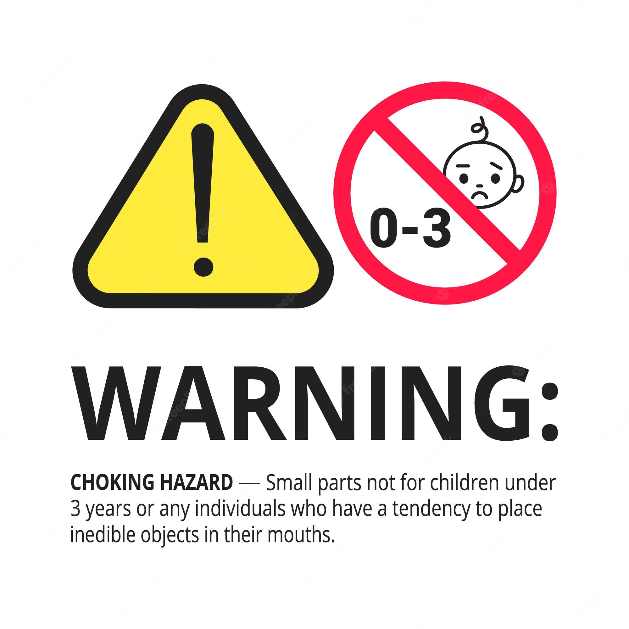 Advertencia para proteger a los niños